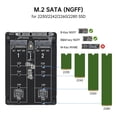 thumbnail image 2 of Adaptador ELUTENG M.2 SATA NGFF a SATA III 6Gbps para SSD, 2 of 8