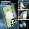 thumbnail image 6 of [Magnetic+Kickstand+Ring Holder] for Samsung Galaxy S23 Plus Case Stand Ring Holder Compatible with MagSafe, Shockproof Protective Matte Anti-fall Ultra Slim Phone Case Kickstand Cover,Darkgreen, 6 of 6