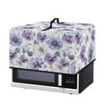 thumbnail image 7 of TSOVTHRID Violet Daisy White Print Microwave Oven Cover Dust-Proof Microwave Oven Grill Cover Protector Universal Kitchen Appliance Protector Dirt Fingerprint Protection, 20.9"W x 15.7"D x 12.4"H, L, 7 of 7