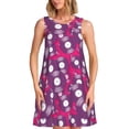 thumbnail image 1 of Fotbe Vintage Vinyl Record Vestido de Verano sin Mangas para Mujer – Vestido Midi Línea A, Estilo Camiseta Floral, Vestido Playero Casual y Fluido, 1 of 7