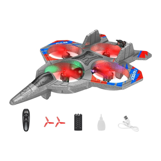 Avión de control remoto,Avión de control remoto,cuadricóptero a reacción,helicóptero,Avión de combate RC de juguete volador para exteriores para niños,Planeador de con 1 batería