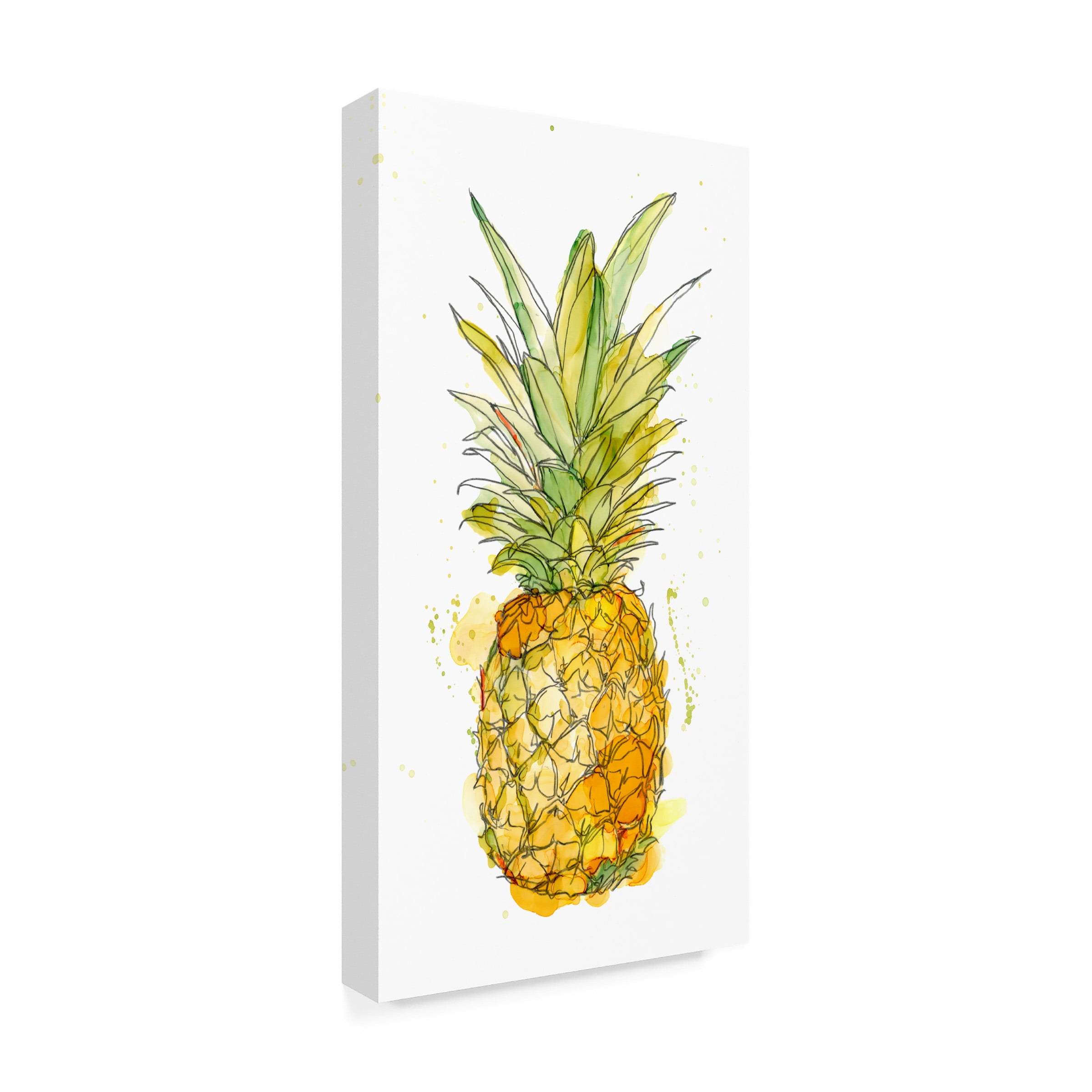 Ethan Harper 'Pineapple Splash I' Canvas Art