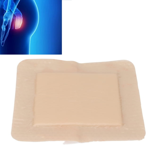Highly Absorbent Wound Dressing Pad with Soft Silicone Adhesive, Promotes Healing
