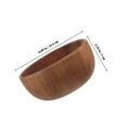 thumbnail image 2 of FUTUREORYY Bol à Soupe Bol en Bois Brun Résistant à l'Usure pour la Maison 1 Pcs, 2 of 7