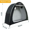 thumbnail image 2 of Bike Storage Shed Tent + 2 Pack of Repalcemaents Tent Poles, 2 of 7