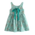 thumbnail image 2 of Summer Baby Girl Kids Sleeveless Printing Pattern Cotton Princess Tutu Dress, Wedding Christening Gown Dress, 2 of 2