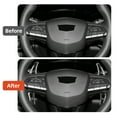 thumbnail image 3 of Car Steering Wheel Paddle Shifter Picks ABS Material for 2020-2024 Cadillac CT4 CT5 Automotive Interior Accessories 2pcs, Black Carbon Fiber, 3 of 8