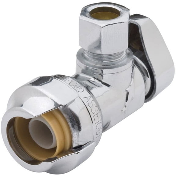 Shark Bite 23036-0000LF 1/2" X 3/8" OD Compression Angle Stop Quarter Turn Valve