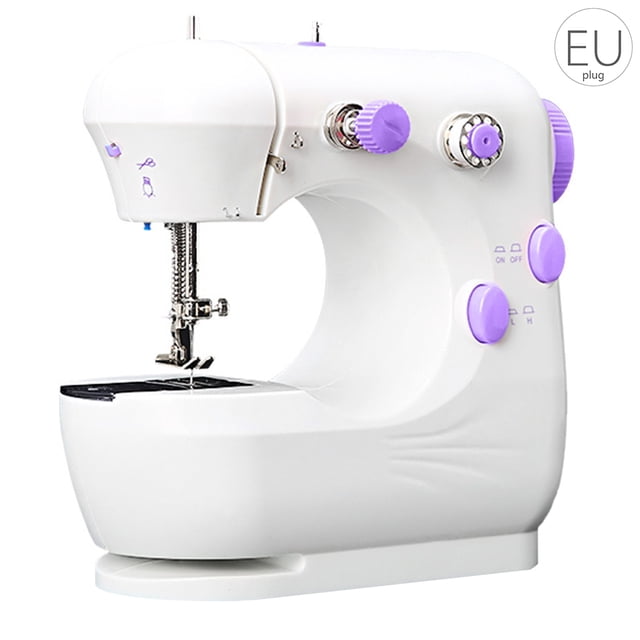 Mini máquina de coser eléctrica, máquina de coser doméstica portátil, sastres para principiantes, máquina de reparación de manualidades de brazo libre Speravity JJ19970-03