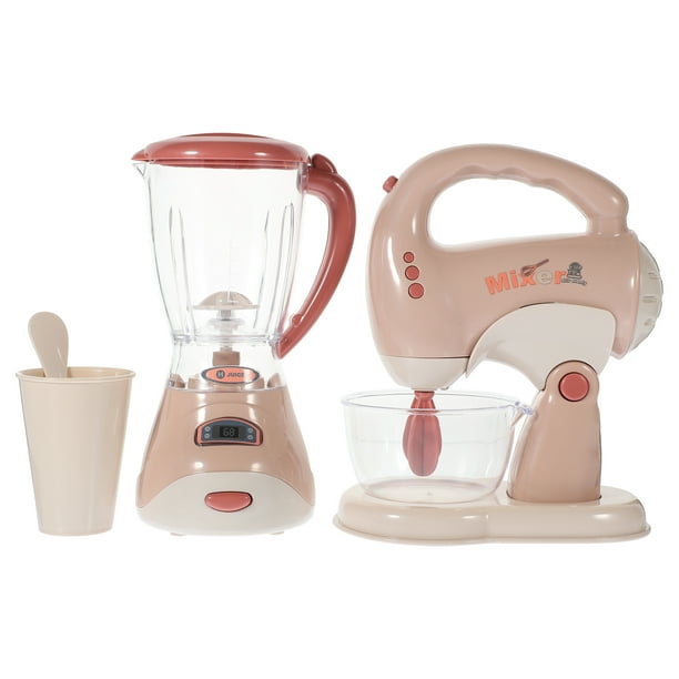 BRIGHTFUFU 1 set fingend play aparato de cocina juguetes para niños simulación modelos de dispositivos de cocina mini exprimidor y mezclador