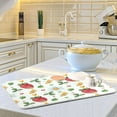 thumbnail image 5 of SKYSONIC Strawberries Yellow Butterfly Dish Drying Mat,Absorbent Microfiber Dishes Drainer Mats for Kitchen Counter Large Size,Dish Drying Pad 18x24, 5 of 6