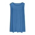 thumbnail image 4 of Plus Size Tank Tops for Women Summer Blouses Tunic Sleeveless Dressy Casual Loose Shirts 1X-5X, 4 of 6
