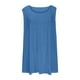 thumbnail image 5 of Camiseta sin mangas para mujer,Blusa informal estampada de manga corta para mujer, poliéster ligero, cuello redondo, botones, para uso diario, sopatenor, 5 of 9
