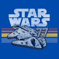 thumbnail image 2 of Boys Star Wars Millennium Falcon 77' Vintage Stripes T Shirt, 2 of 5