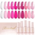 thumbnail image 1 of Set de esmaltes de uñas en gel Larvall Beautpal Pink 10 colores 70 ml, 1 of 5
