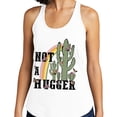 thumbnail image 2 of Not a Hugger Tank Top Fitted Racerback Women's X-Large White, 2 of 5