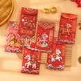 thumbnail image 5 of Specollect 12 Pcs Chinese New Year Red Envelopes Hong Bao, Lucky Money Gift Packets for Lunar Year Spring Festival Wedding Birthday Party, Auspicious Golden Designs, 5 of 9