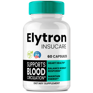 Elytron Insucare Advanced Blood Formula Capsules, Official Elytron Supplement Pills - Maximum Strength, All Natural Healthy Circulation & Stable Levels, ElytronInsucare Support Reviews (1 Pack)