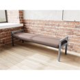 thumbnail image 3 of Pemberly Row Waiting Reception 3 Seat Bench Wood Frame in Brown, 3 of 5