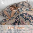thumbnail image 4 of 3 Piece Vintage Boho Duvet Cover Set Full Size,Microfiber Comforter/Quilt Cover with Corner Ties and 2 Pillowcases,Middle Century Western Geometric Abstract Art All Season Bedding with Zipper Closure, 4 of 8