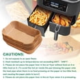 thumbnail image 3 of 225PCS Air Fryer Liners for Ninja Foodi Dual Air Fryer DZ201/DZ401, Air Fryer Parchment Paper Liners, Rectangle Disposable Paper Liner,Airfryer Liners Baking Paper Air Fryer Accessories, 3 of 7