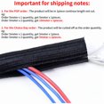 thumbnail image 2 of Expandable Cable Sleeve Self Closed PET Braided Management Auto Line Overlaps Flexible Loom Split Pipe Tube Wire Wrap Organizer, 2 of 5