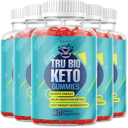 (5 Pack) TruBio Keto Gummies - Tru Bio ACV Gummy’s - Supplement for Weight Loss - Energy & Focus Boosting Dietary Supplements for Weight Management & Metabolism - 300 Gummies