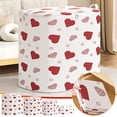 thumbnail image 7 of Anuirheih Foldable Closet Organizer Clothing Storage Box with Durable Handle 24x19.8x28inch, Love Print Valentine's Day Decor, 7 of 7
