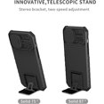 thumbnail image 2 of Compatible with iPhone 14 Pro Max Case with Slide Camera Cover, iPhone 14 Pro Max Phone Case with Stand Shockproof Hard PC Cases (Black), 2 of 14