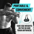Hand Dumbbell, Hand Weights, Egg Weights Cardio Max, 3lb Set, 1.5lb each (Black)