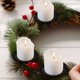 thumbnail image 3 of 10 portavelas de pilar de Navidad, bandejas de metal para velas de hierro, soporte para velas de chimenea, candelabros con placa de vela, candelabros para mesa de comedor, fiesta, boda, 3 of 8
