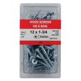 thumbnail image 2 of 100 Pack #12 x 1-3/4" Flat Head Socket Zinc Plated Wood Screws, 2 of 2