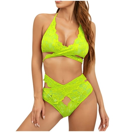 

Christmas Gifts for Women UHEOUN Sexy Lingerie for Women Plus Size Lace Sheer Lingerie Pajamas Comfy Silk Satin Lingerie Babydoll Set for Women Naughty for Play Christmas Clearance Sale