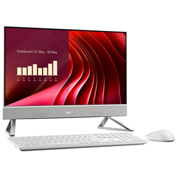 PC All In One DELL EC24250: Intel Core i7 1355U, RAM 16GB DDR5 5200MHz, SSD 1TB, Pantalla de 23.8" Full HD, Video Iris Xe Graphics, Windows 11 Home.