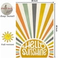 thumbnail image 5 of Hello Sunshine Summer 28x40 Double Sided for Outside, Colorful Sunshine Seasonal Large Garden Flag Outdoor Farmhouse Decoration 14-28, 5 of 6