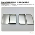 thumbnail image 6 of 4Pcs Rectangular Empty Tin Box Mini Portable Small Storage Holders, 6 of 6