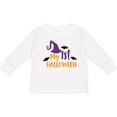 thumbnail image 3 of Inktastic My First Halloween, Witch Hat, Bats - Purple Black Boys or Girls Long Sleeve Toddler T-Shirt, 3 of 5