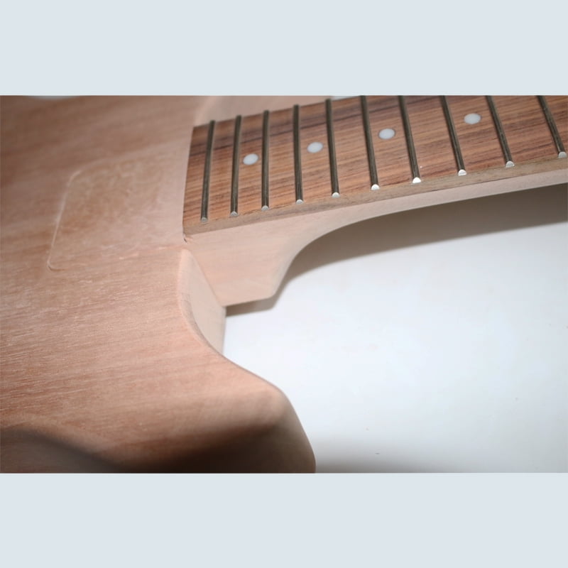 Batking Guitar DIY Kit LP-Style Unfinished Mahogany 6-String Right-Handed 1-Pack