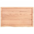 thumbnail image 2 of vidaXL Bathroom Countertop Light Brown 100x60x(2-6)cm Treated Solid Wood, 2 of 5