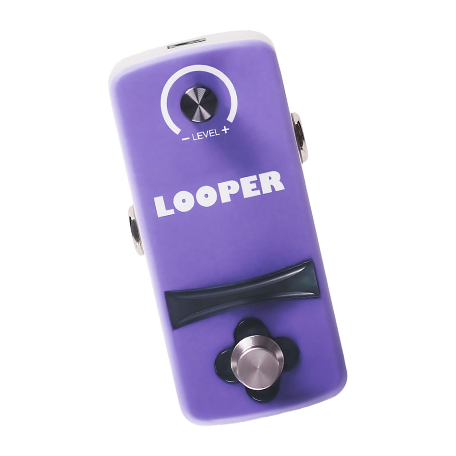 Compact Loop Recording Pedal Portable Guitar Effects Device Alloy Texture for Practice and Creative Performances