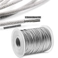 thumbnail image 3 of Kit de cuerda de alambre, tensor de cuerda de alambre de acero para jardín, kit para colgar cuerda de acero inoxidable, cuerda de acero inoxidable recubierta de nailon de 30 m para cuerda de tienda, 3 of 5