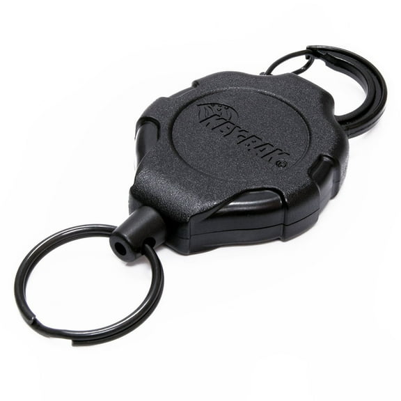 KEY-BAK Polycarbonate Retractable Ratching Tether Keychain with Carabiner-Super Duty (36"/13 oz.)