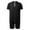 Black, variant on JIKNTTR Men's Summer Clothing Sets Mens Casual Sportswear Series Zipper Short Sleeve Round Neck Top And Shorts Two Piece Set Trendy Beach Tracksuits