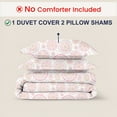 thumbnail image 2 of Kotton Culture 3Pc Queen Size Duvet Cover Set 100% Egyptian Cotton Sateen 600 TC Ultra Soft Premium Durable Comforter Cover Zipper Closure & Corner Ties, Mandala&nbsp;, 2 of 4