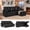 Black, variant on BSHTI 71" Polyester L-Shaped Pull-Out Sleeper Sofa Bed with Reversible Chaise, Hidden Storage for Living Room(Light Brown)
