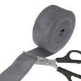thumbnail image 4 of 1.8" 16FT Protective Hose Sleeve with Snap Fastener, Polyester Fiber Cable Cover Sheath Protection, Gray, 4 of 5
