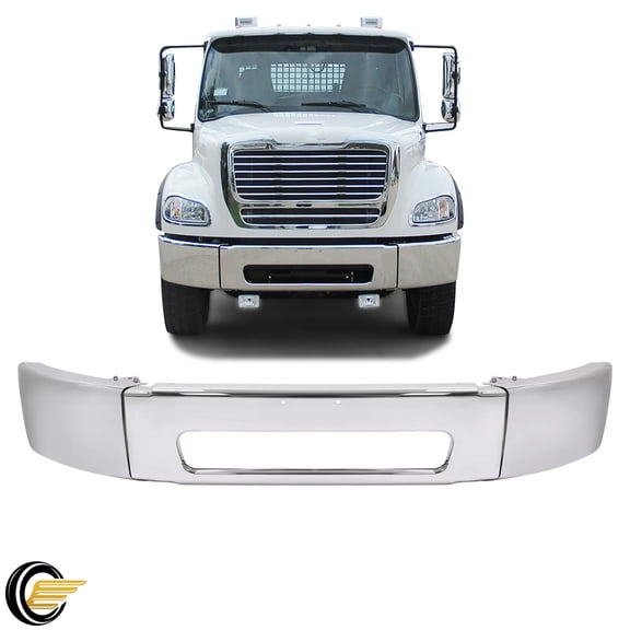 3 PCS Bumper Cover Chrome For Freightliner M2 106 112 Business Class 2003-2021