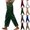 #03 Dark Green, variant on Womens Flowy Satin Pants Elastic Drawstring Waist Side Slit Hem Wide Leg Trousers Silky Smooth Lightweight Side Pockets Summer Casual Bottoms, XXL, #03 Wine