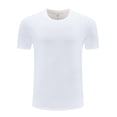 thumbnail image 7 of YUGYXL Workout Mens Shirts Summer Casual Quick Dry T-Shirts Crew Neck Short Sleeve Shirt for Gym Athletic Running White XXL, 7 of 7