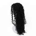 thumbnail image 1 of Deep Wave Lace Front Wig, 28 inch Breathable Deep Wave Wig Heat Resistant  for Party, 1 of 7